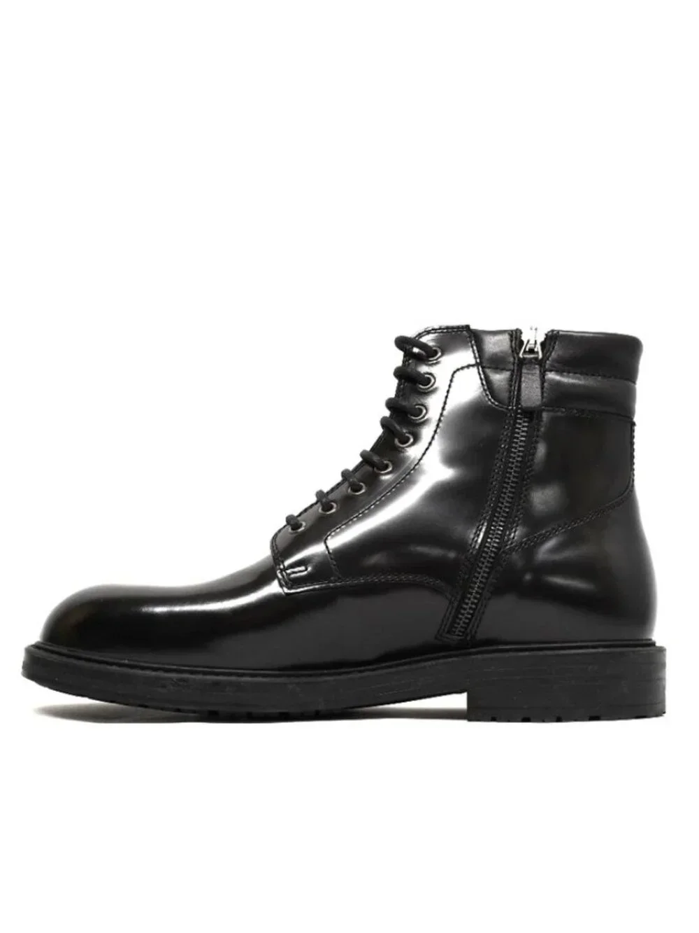New! Magnanni Grayson Men's Crown Black Combat Boots 25833 Size 10 43 DD509A
